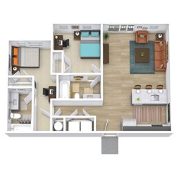 2-bedroom floor plan image