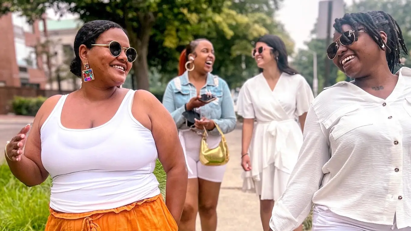 group of diverse young women